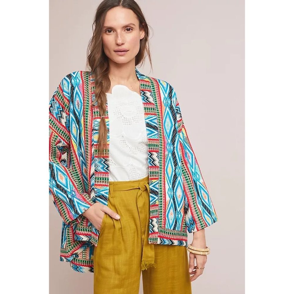 Anthropologie dRA Los Angeles Yolanda Embroidered Jacket size XS
